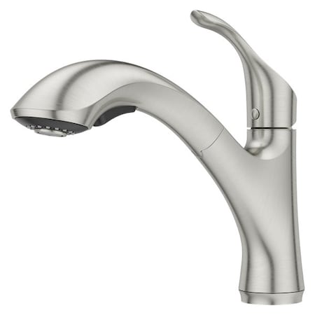 Pfister Pfister Corvo 1-Handle Pull-Out Kitchen Faucet, Stainless Steel F-534-7CVS